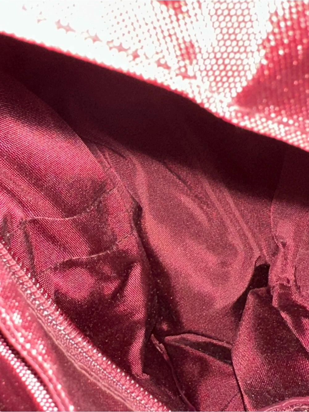 Vintage Packable Quilted Duffel Bag & Foldable Travel Tote – Burgundy / Maroon